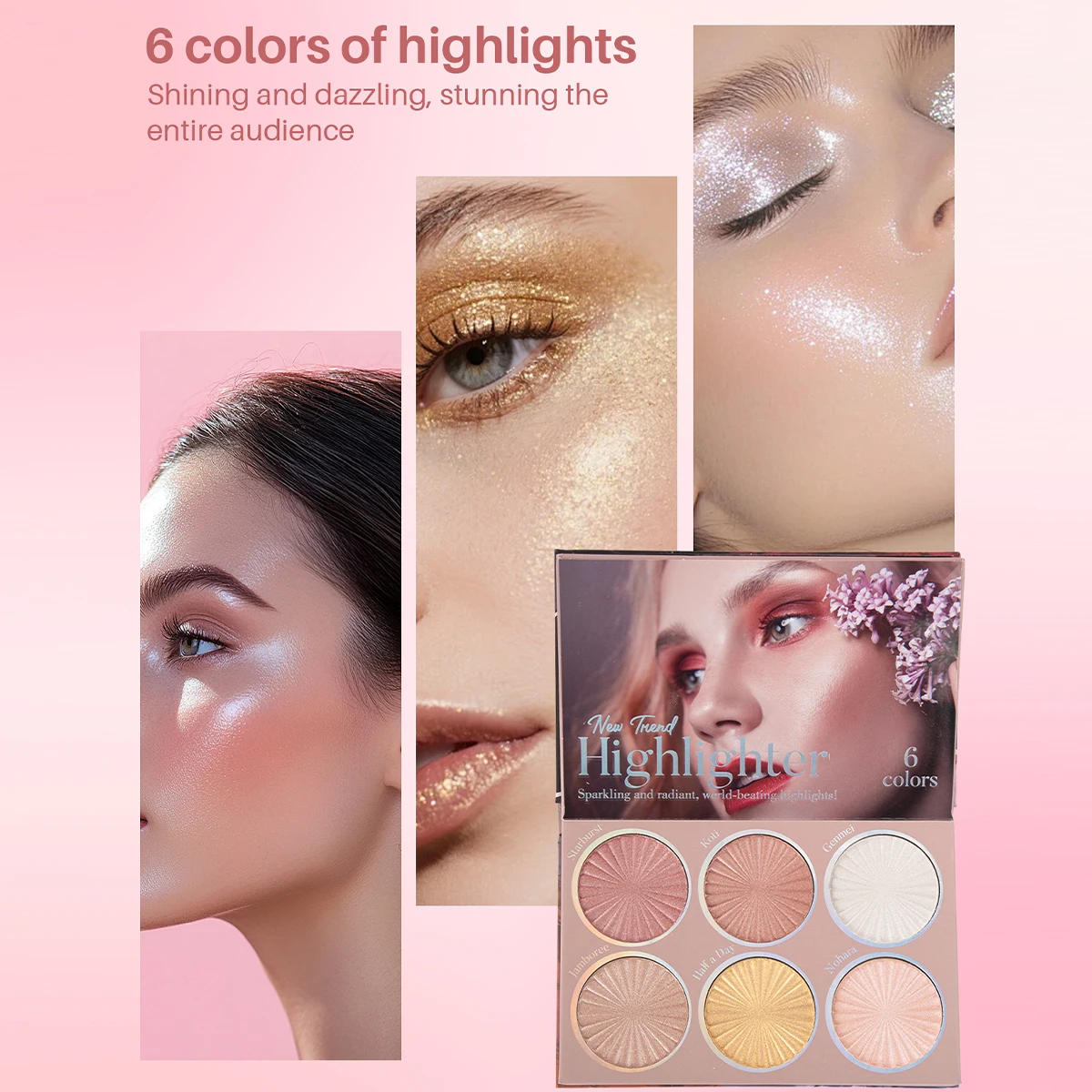 78色 3-5層アイシャドウパレット シマーアイシャドウ フェイシャルコントゥア ハイライト アイメイク ファッションコスメキット デイリーパーティー用