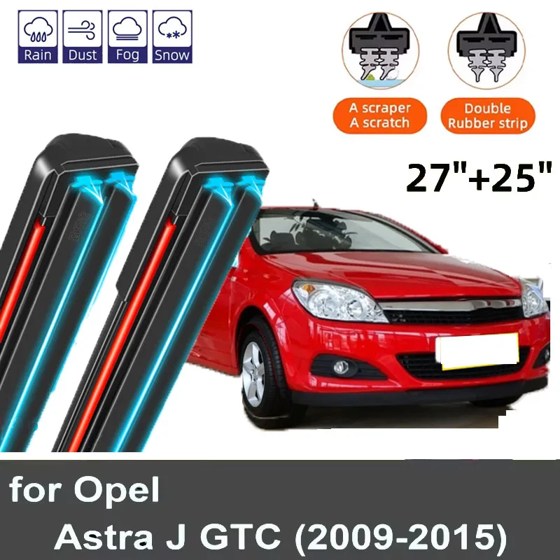 

2PCS Car Wiper Blades for 2009-2015 Opel Astra J GTC Front Windscreen Windshield Double Rubber Car Accessories 2013 2014 2015