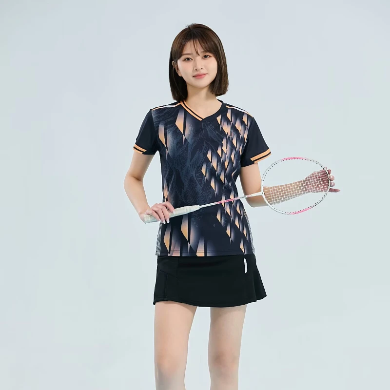 

Women's Badminton Jersey 2025 New Tennis Shirt Competition Training Running Casual Ping Pong Golf Yoga Clothing For Women
