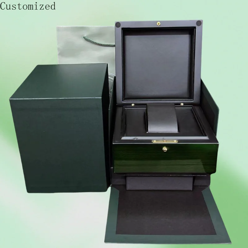 Customized Luxury Black Green Aspit Ellipse Watch Variety Storage Case Jewelry Organizer Display Leather Women Watch Travel Box