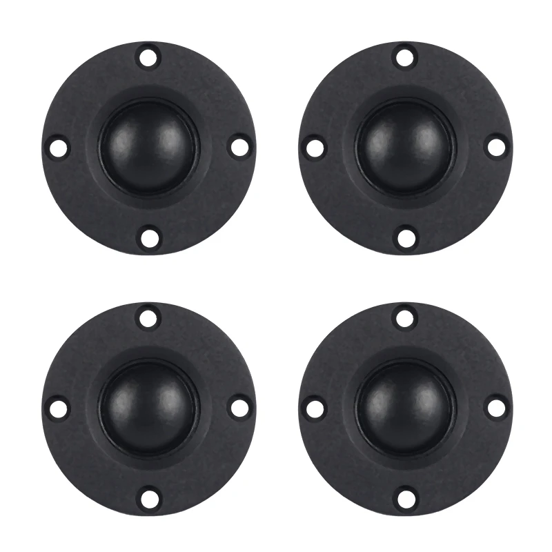 

ABGZ-4Pcs Tweeter Speaker 6 Ohm 30W Hifi Soft Dome Silk Film Treble Loudspeaker Neodymium Toothed Aluminum Heat Sink