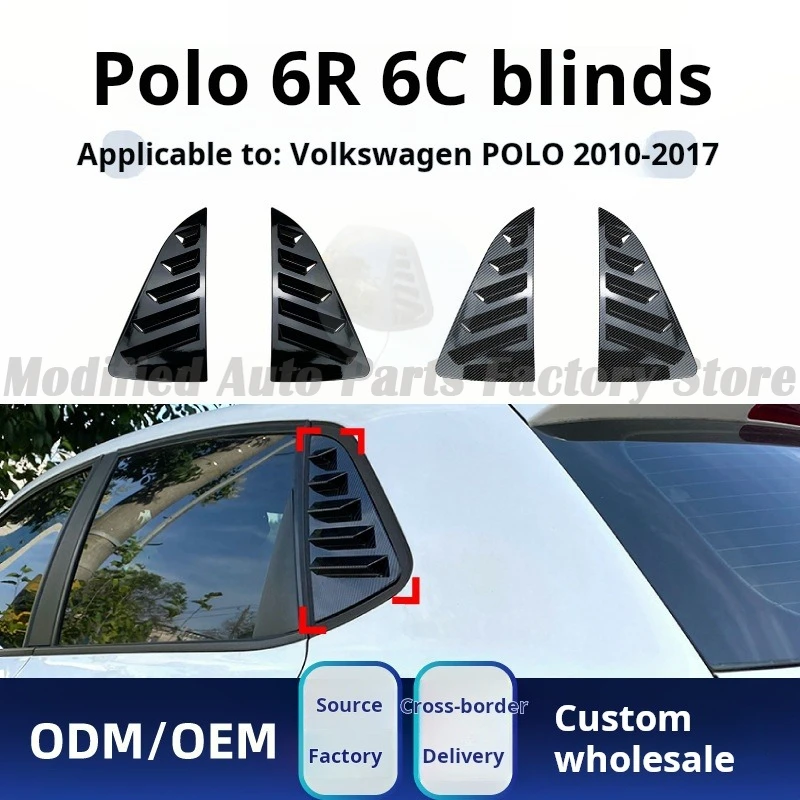 

Applicable To Volkswagen Polo 6R 6C 2010-2017 Triangular Window Shutter Decorative Car Sticker Modification