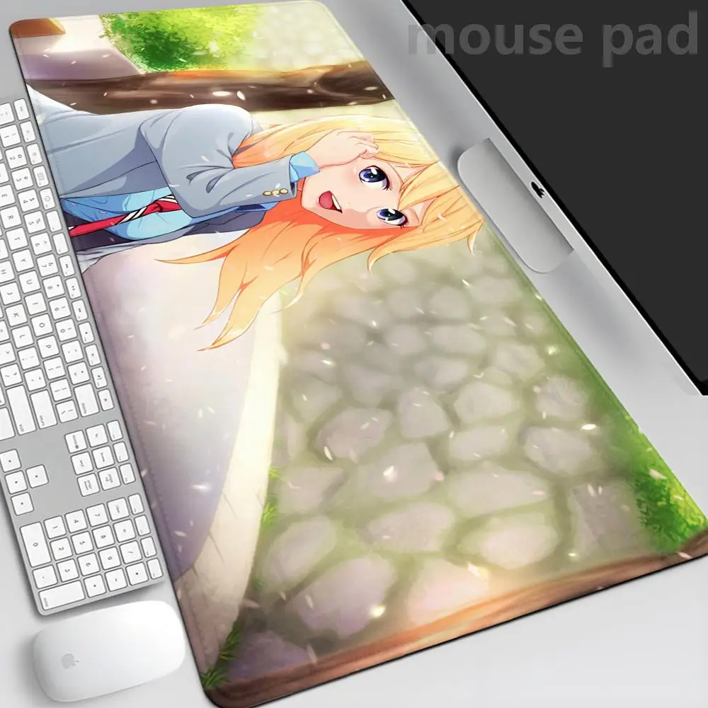 Anime Your Lie in April Mousepad Mousepad Gamer Mouse Pad Size For Office Long Table Mat