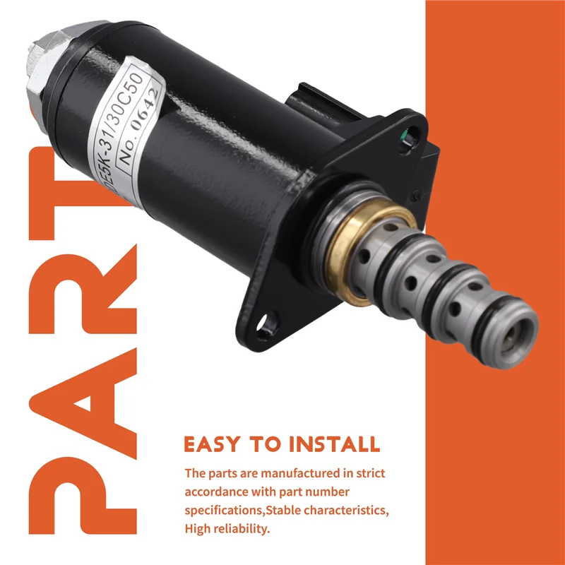 

Universall Premium YB35V00005F1 KDRDE5K-31 30C50-107 Solenoid Valve For Kobelco Excavator SK200-6E SK230-6E