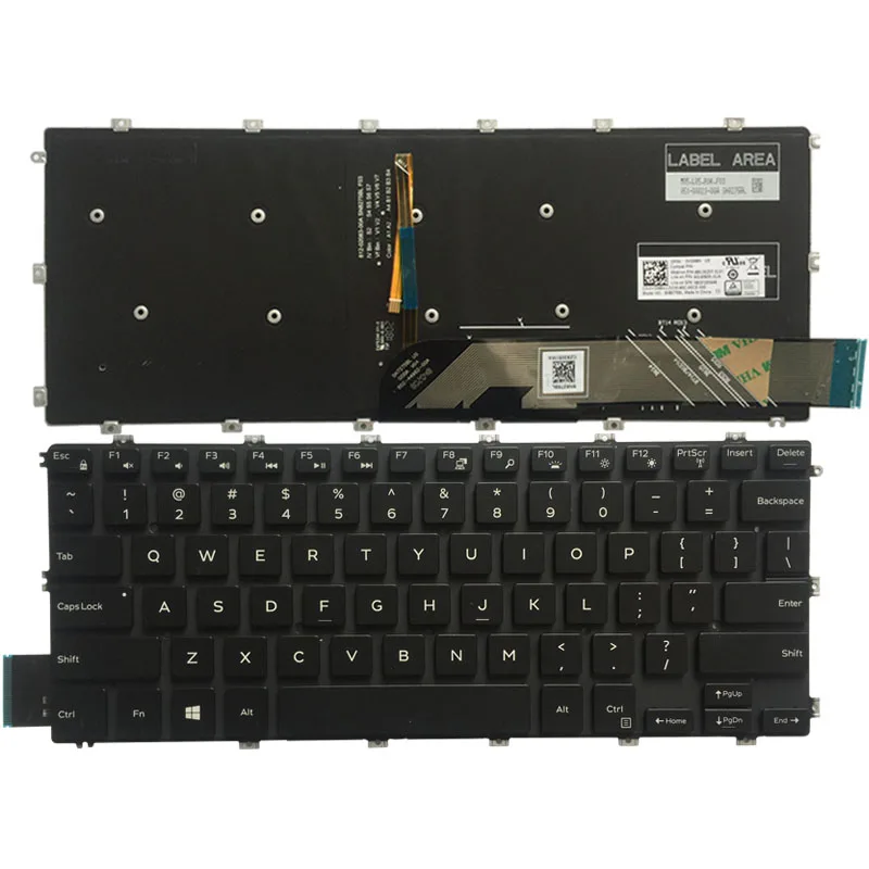 

New US laptop keyboard for Dell Inspiron 0VGR8N 490.0EZ07.0L01 SG-93930-XUA SN8275BL English Backlit keyboard