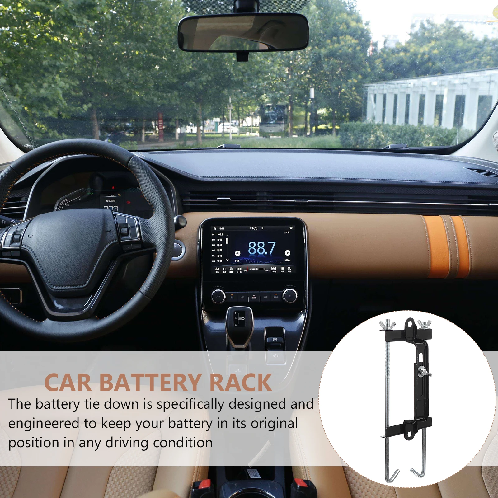 

Universal Car Tie Down Bracket Holder Fix Support Mount Rack For Vehicle Fixing Accessories Iron Bracket Brass