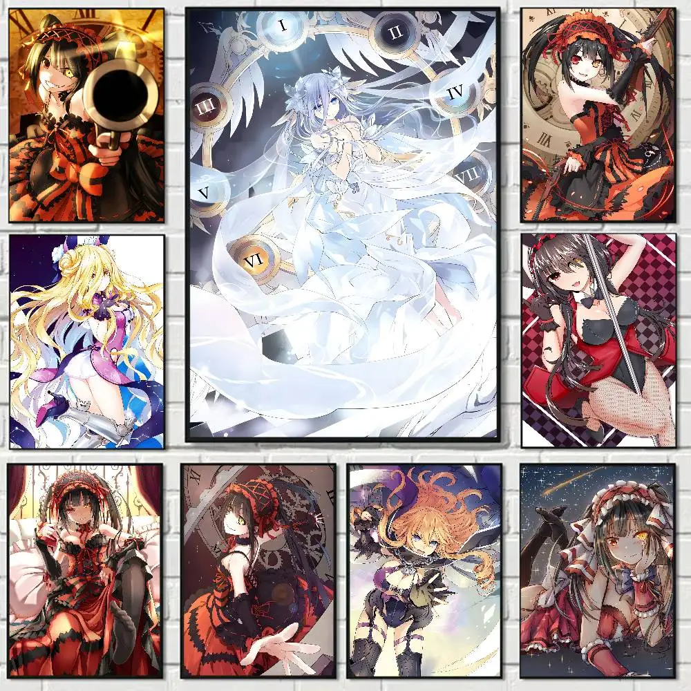 Anime DATE A LIVE Vintage Anime Poster Wall Art For Study Living Room Decor Unique Home Decoration Pictur