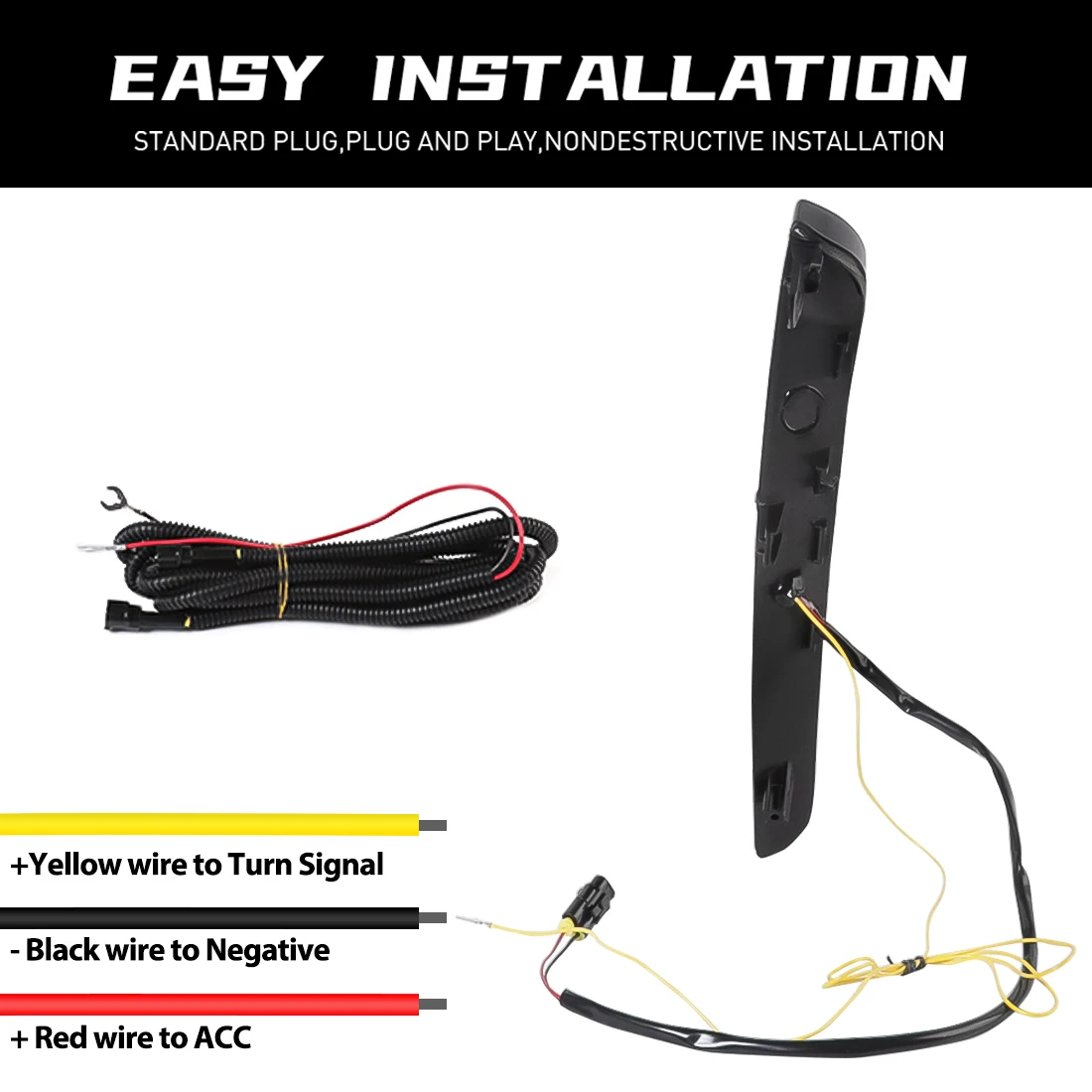 Car Light LED DRL For Toyota Camry LE XLE 9th Gen 2024 2025 Daytime Running Light Turn Signal Fog Lamp Front Bumper Lights 12V view 4
