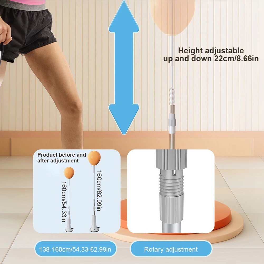 مجموعة كرات الملاكمة الارتفاع القابلة للتعديل، معدات الملاكمة لتدريب الملاكمة وتخفيف التوتر واللياقة البدنية #5