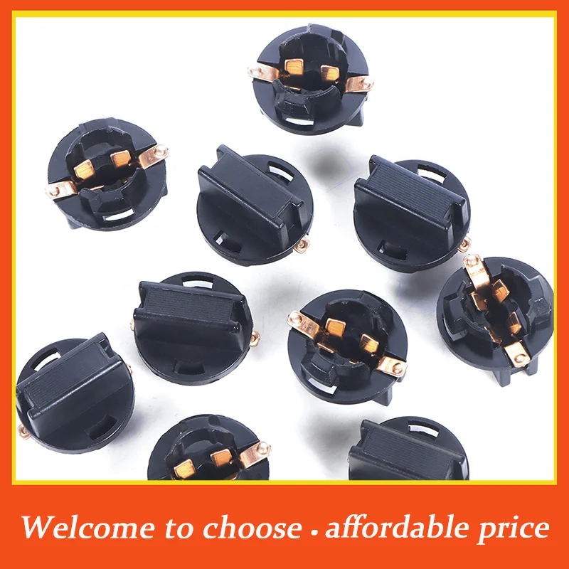 

。10pcs new T10 Socket Dashboard Instrument Panel Socket T10 W5W 168 192 194 Twist Lock Wedge Bases Lamp Dash Bulb Plug*