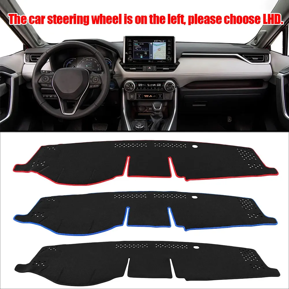 

Car Sun Shade Instrument Desk Cover Car Dashboard Mat for Toyota RAV4 2019 2020 2021 2022 2023 2024 RAV 4 XA50 Hybrid