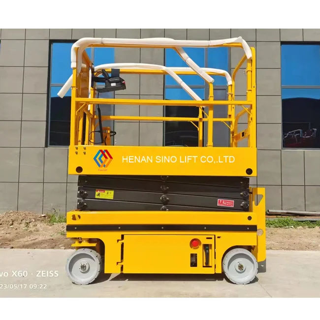 4m 6m 8m 10m 12m 14m 16m GTJZ Series Self-propelled Scissor Platform Lift Mobile Man Ladder Lift Electric Scaffolding Lift