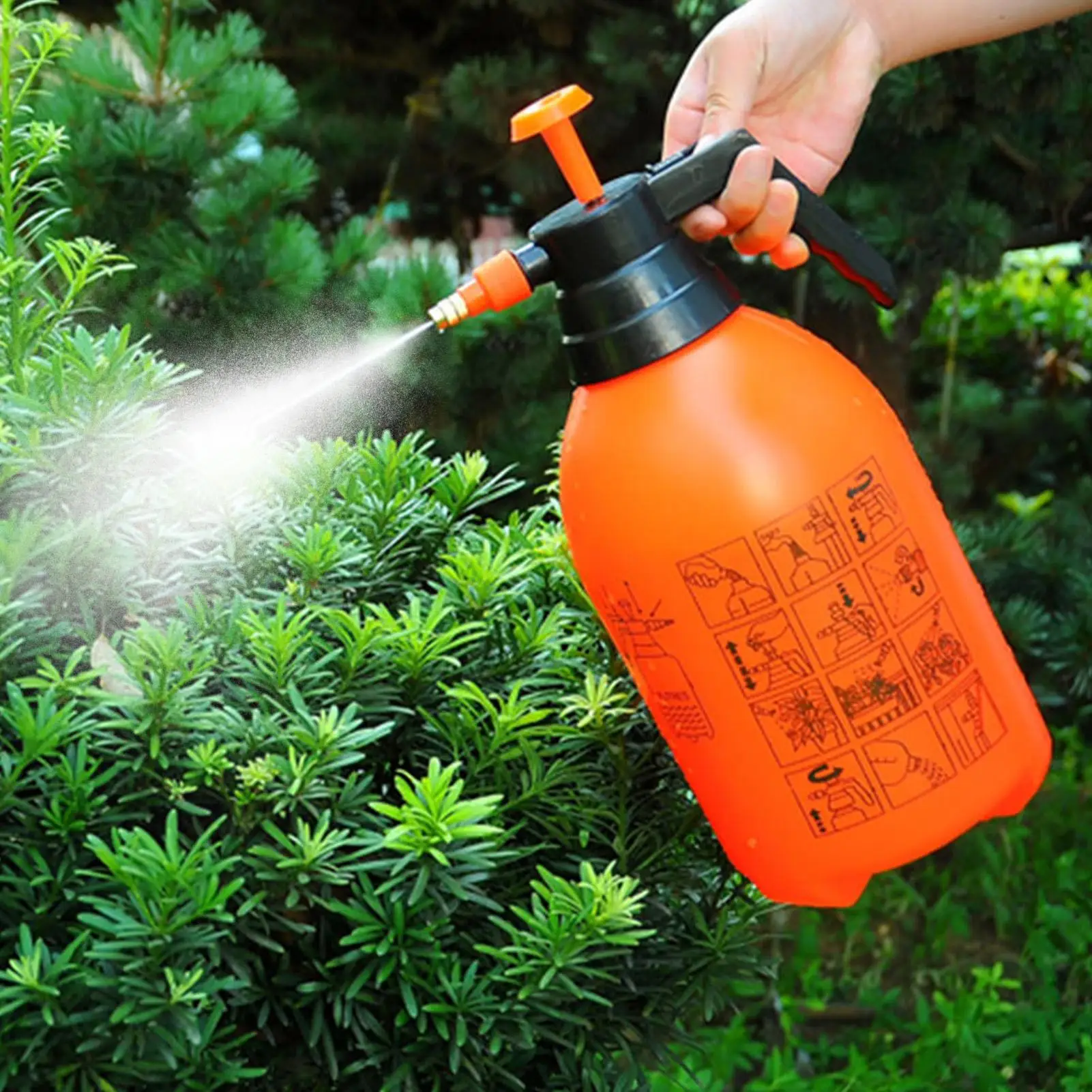2/3L Handheld Car Washing Pressure Spray Pot Auto Clean Pump Sprayer Pressurized Spray Bottle Gardening watering Tools