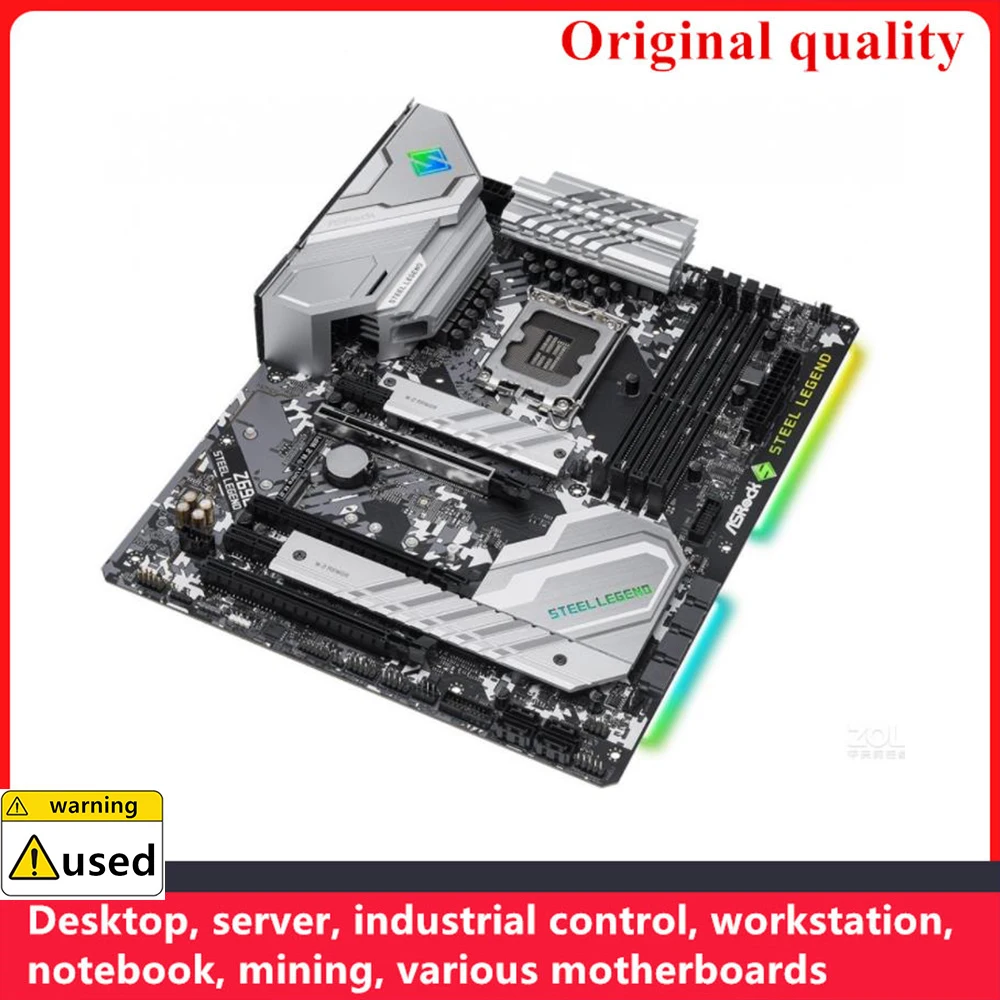 Placa base ASROCK Z690 Steel Legend, LGA 1700, DDR4, 128GB, ATX, para Intel Z690, M.2, NVME, SATA III