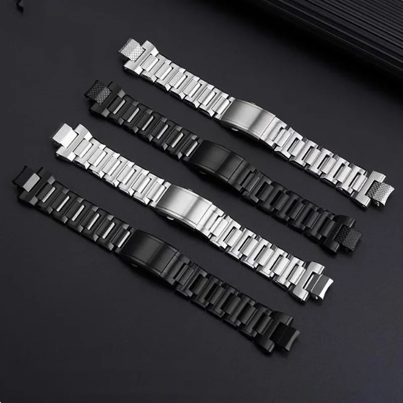For Casio Black Warrior MTG-B3000 Red Bracelet modified solid stainless steel Watch strap men metal interface Watchband Tool