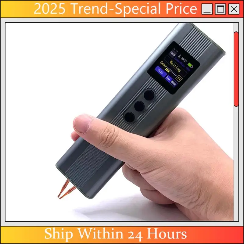 The New 11 Gears Adjustable Portable Digital Display Spot Welder With Dual Pulse For 18650 Battery Nickel Strip Welding