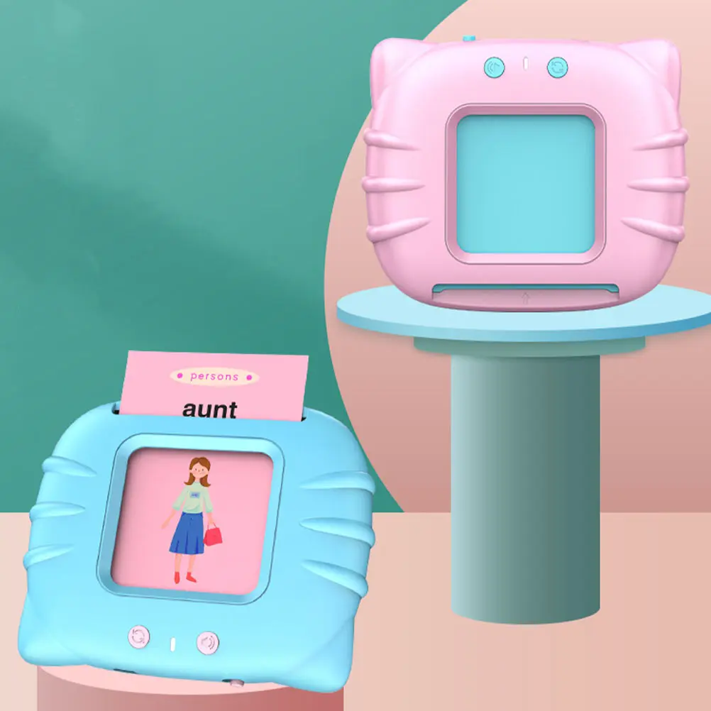 1 セット英語学習カードマシン子供の早期教育単語学習供給子供の絵知識デバイスポータブル