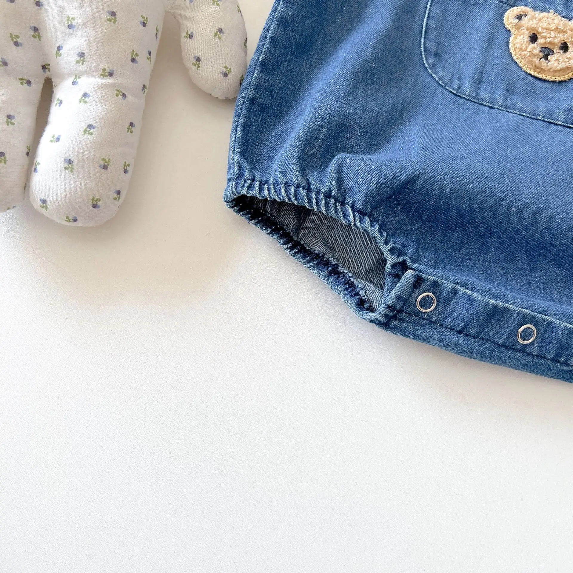 2024 Summer Denim Overall and Stripe T-shirt Kids Baby Suits for Newborns Babe Boys Girls Soft Denim Bib Pants OUtfits