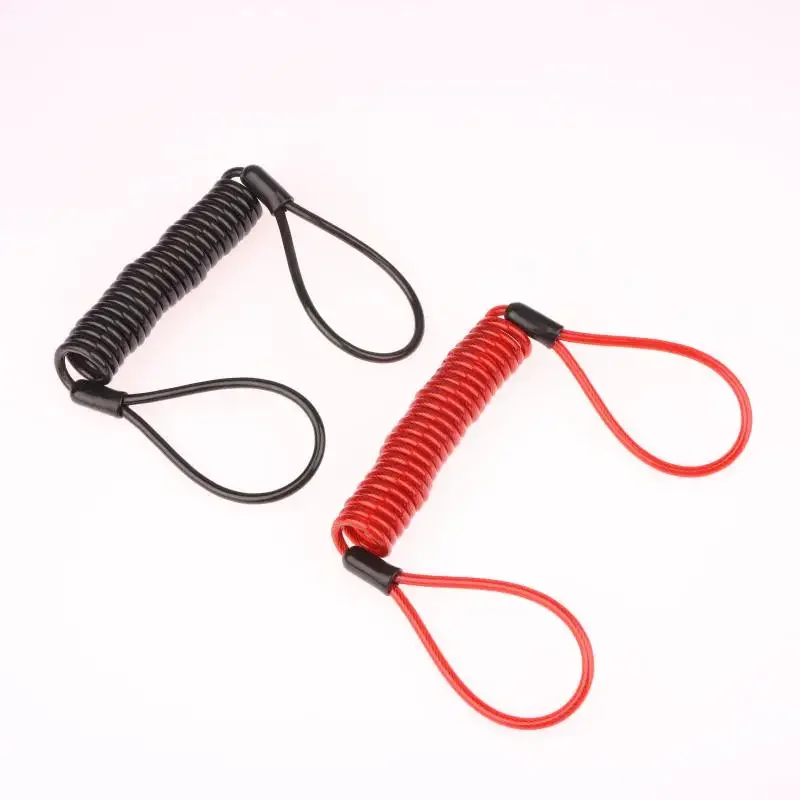 1 조각 도난 방지 로프 알람 디스크 잠금 장치 120/150cm 모토 스프링 케이블 잠금 장치 자전거 스쿠터 보안 알림 보호 액세서리