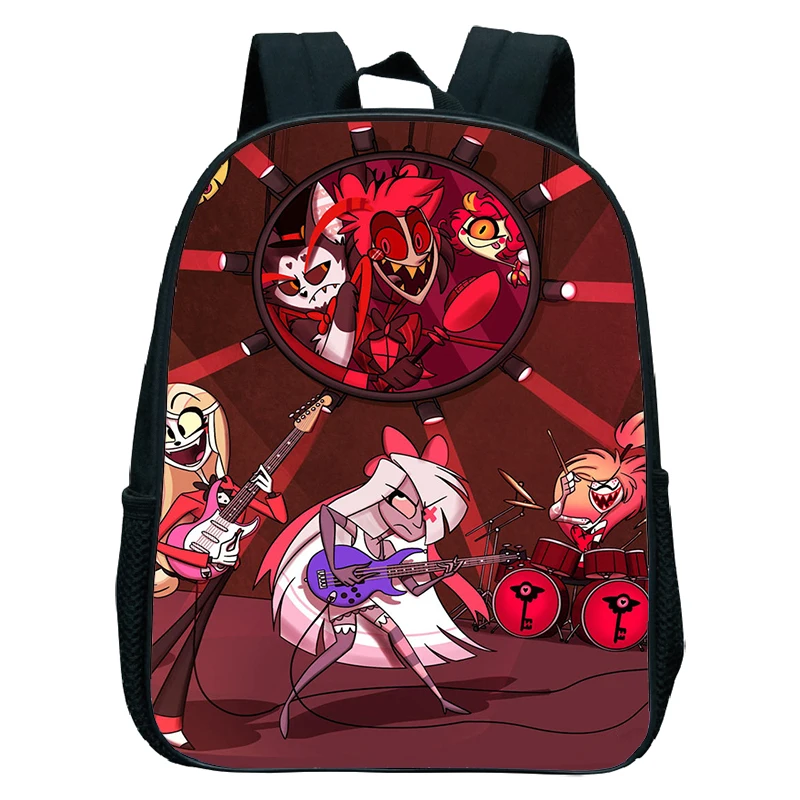 Impermeável Anime Hazbin Mochilas, Jardim de Infância Sacos, Meninas, Meninos, Hotel Schoolbag, Crianças Mochila, Pequeno Bookbag, Hot