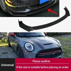 Universal Front Bumper Blade Lip Spoiler Splitter for MINI COOPER R53 R56 R58 R60 F56 F60 Front Skirt Board Auto Accessories