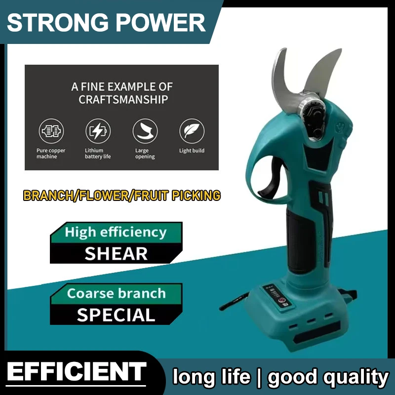 

Fit Makita 18v Battery Professional Cordless Electrician Scissors Pruning Shears Cutter Wireless Drills Tools Garden Pruner