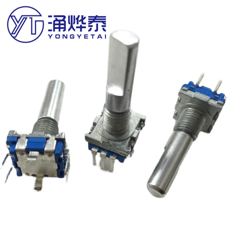 YYT-Digital Pulse Potentiometer Encoder Switch, Encoder Switch, Número de posicionamento, 20 Comprimento do punho de pulso, 25mm, 2pcs