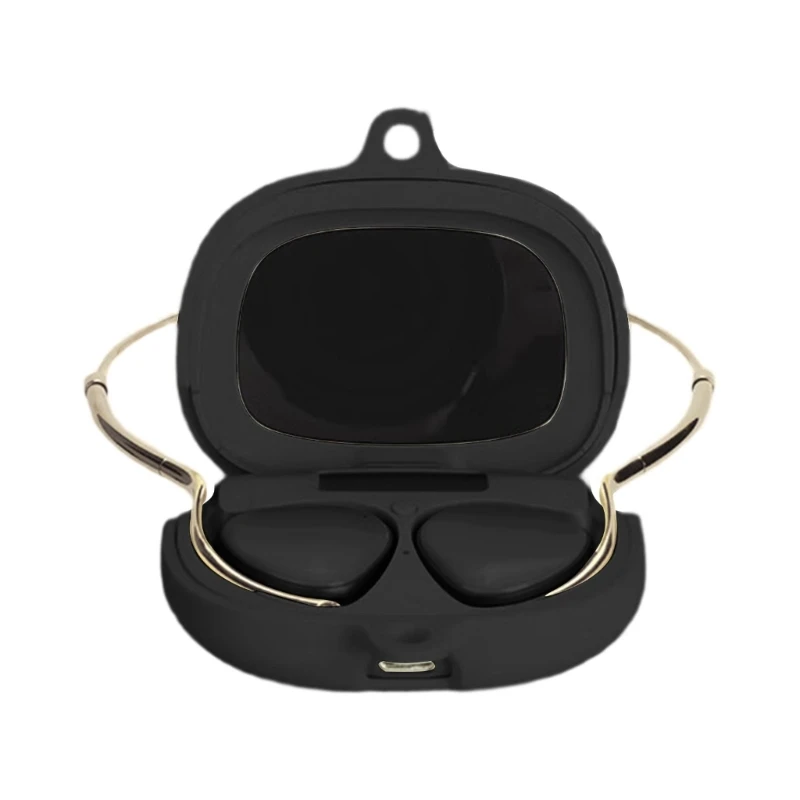 L4MD Flexible Silikonschutzgehäuse Gehäuse für clip drahtlose Kopfhörerschockdockelabdeckung Kratzfestes Hülsen täglich