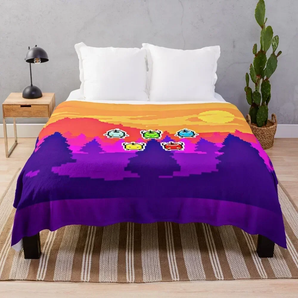 

Stardew valley junimos Throw Blanket wednesday Softest Blankets