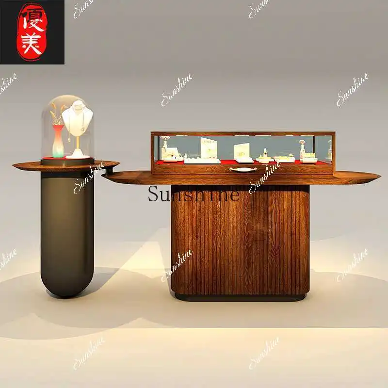 Glass Table Display Cabinet Antique Jewelry Store Clothing Nakajima Exhibition Hall Customization  FT