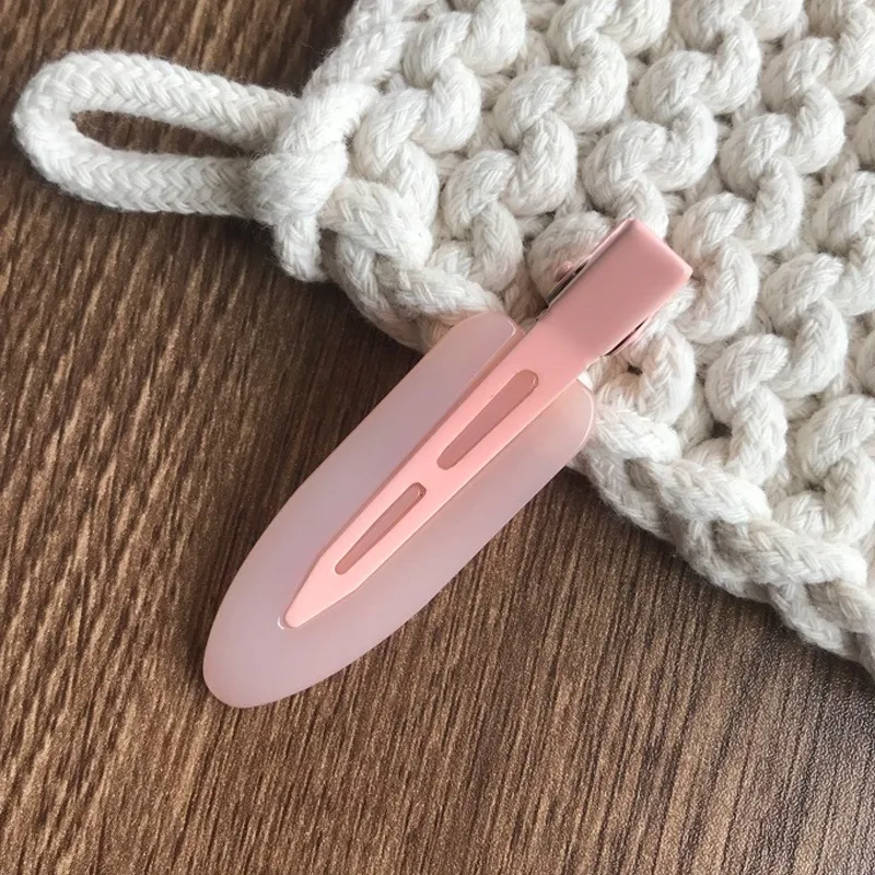 2 teil/los bunte nahtlose Haarnadel profession elle Styling Friseur Make-up-Tools spurlose Haars pangen für Frauen Mädchen Kopf bedeckung – Detail 10