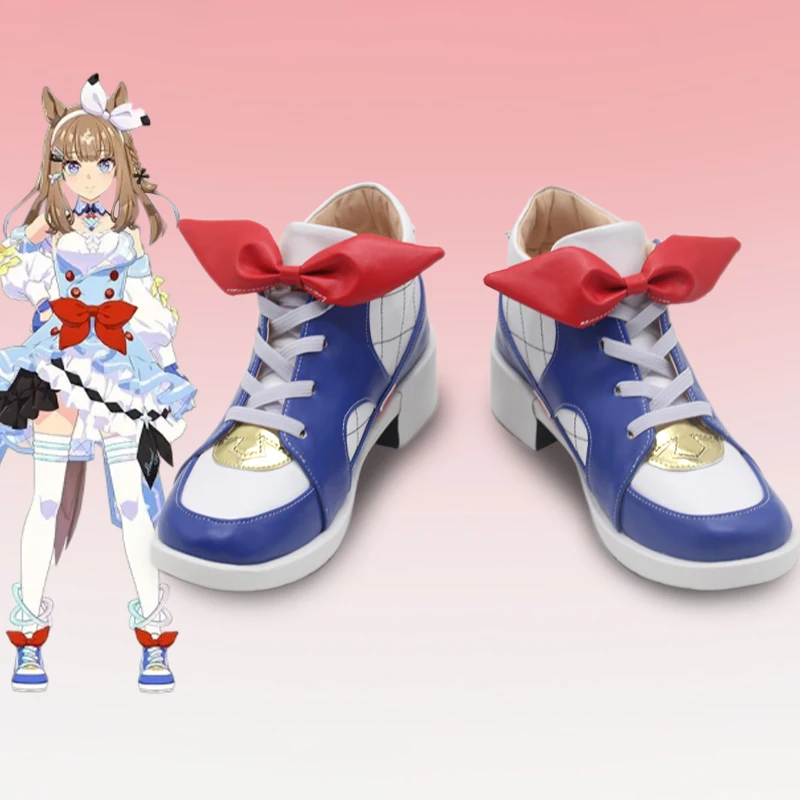 

Almond Eye Cosplay Shoes Anime Pretty Derby Role Play Boots For Women Girls
