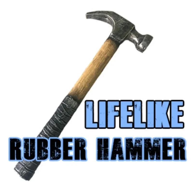 Lifelike Rubber Hammer Magic Tricks Can Compress to fit in Palm Stage Close Up Illusions Gimmick Props Funny Appear Vanish Magia