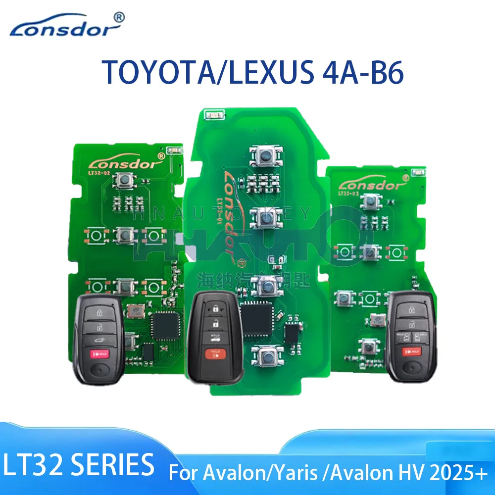 Lonsdor LT32 Series 4A-B6 LT32-01 LT32-02 LT32-03 PCB Key Board for Toyota/Lexus Avalon/ Yaris/ Avalon HV Support K518 KH100+