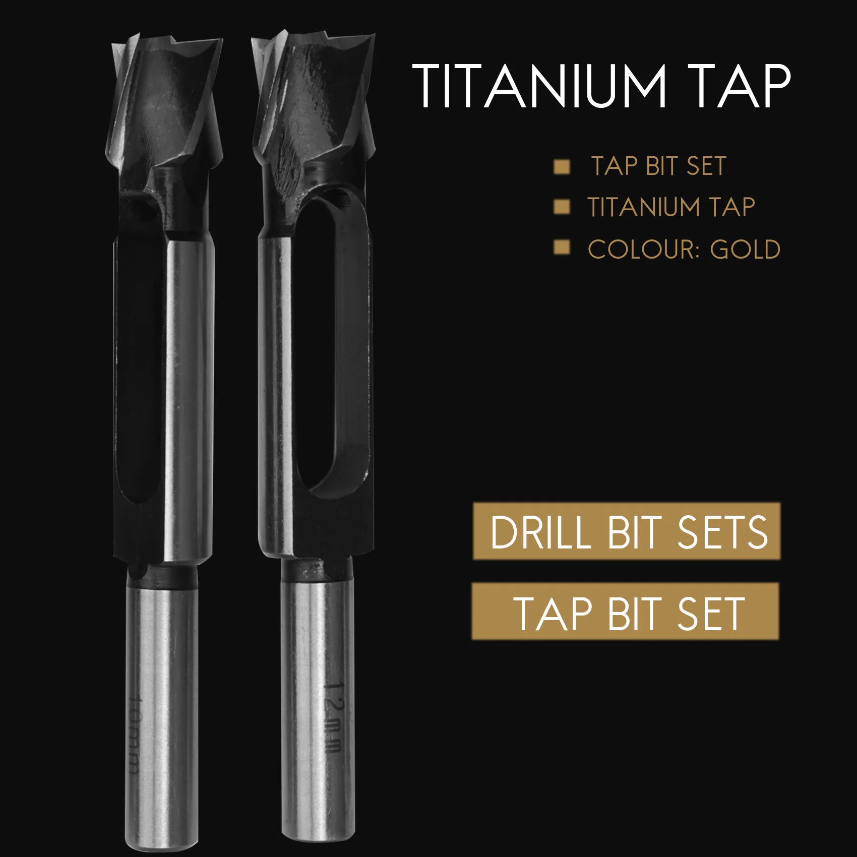 MAKE-4 Pçs/set Tenon Dowel Plug Cutter Maker Cônico Snug Plug Cutters 8Mm 10Mm 12Mm 15Mm Broca de Cortiça