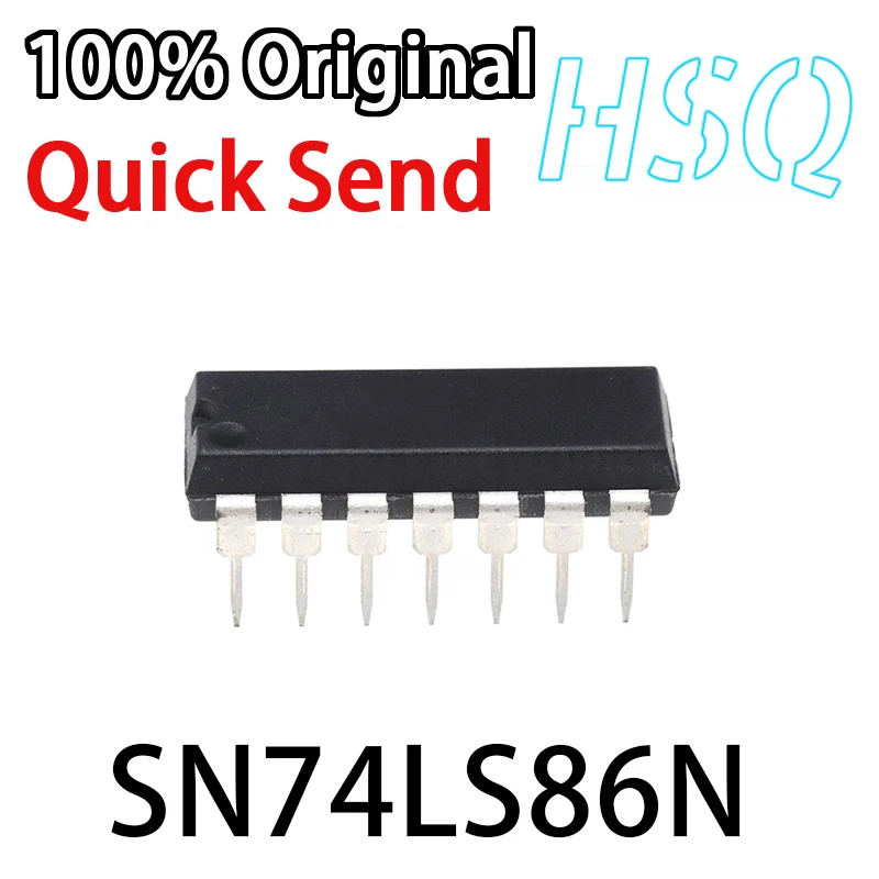 

10PCS SN74LS86N 74LS86 DIP14 Four Exclusive or Gate/Grid/Inverter IC Direct-Plug Chip Integrated IC