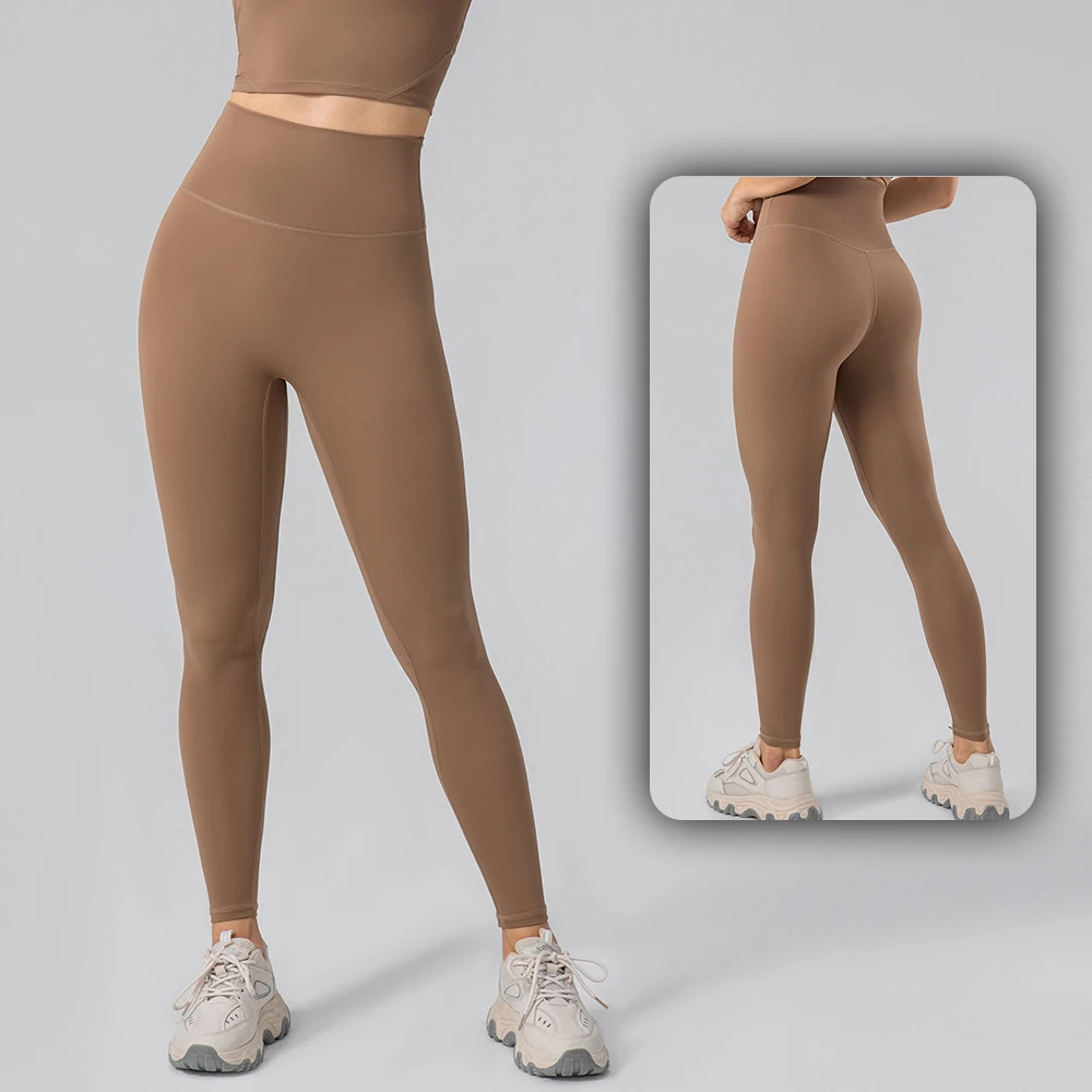 2025 Calças de ioga de cintura alta – Leggings de treino de secagem rápida com estiramento de 4 vias para corrida, ciclismo, academia, fitness