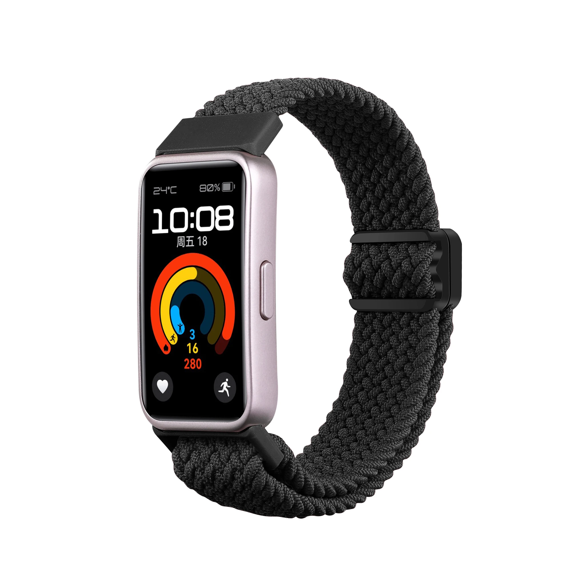 Magnetic Braided Loop for Huawei Band 9 8 Strap Accessories Adjustable Wristband Elastic Nylon Bracelet Correa Huawei Band9 band