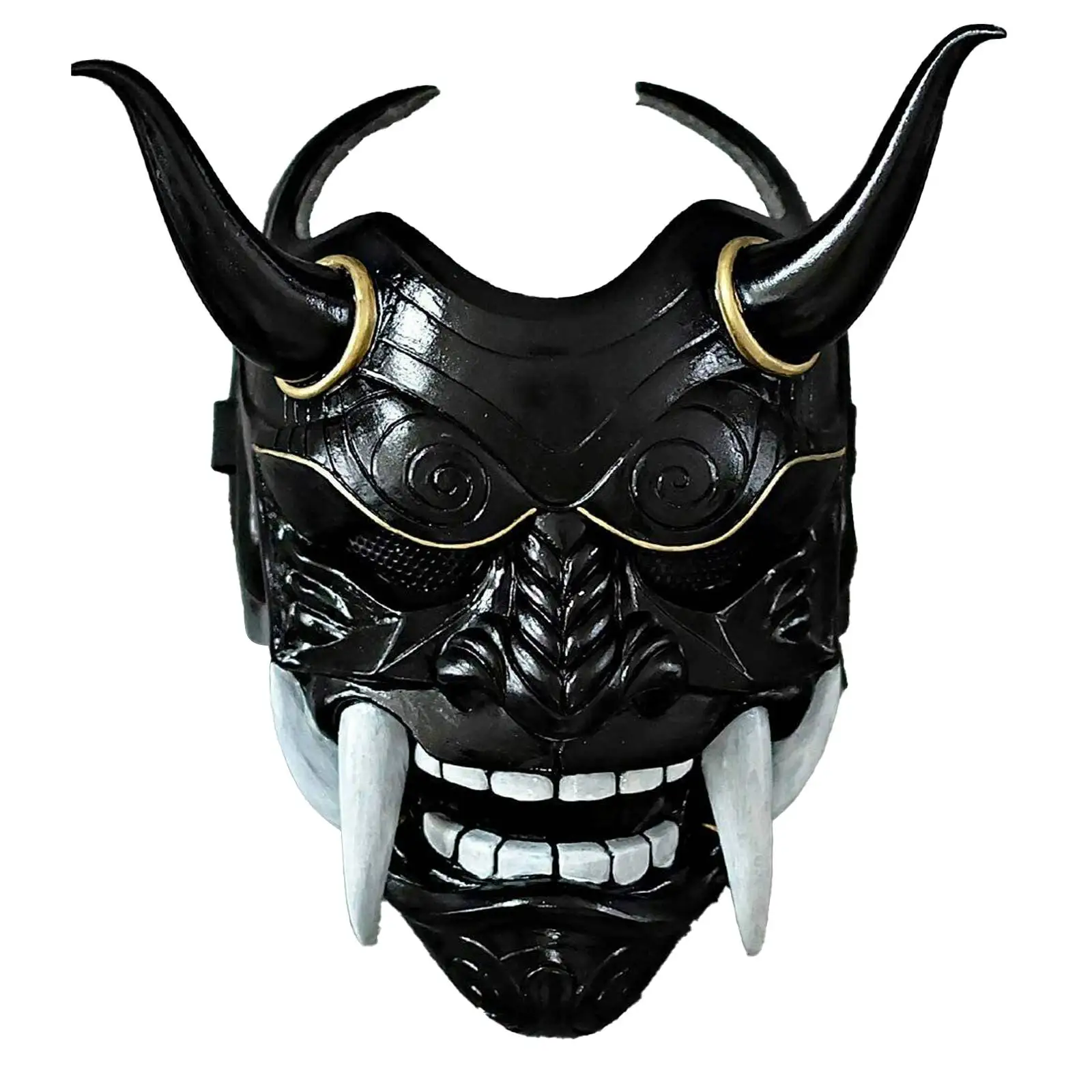 Maschere per il viso di Halloween Unisex per adulti maschere giapponesi Hannya Demon Oni Samurai Noh Kabuki Prajna Devil Mask maschere per feste in