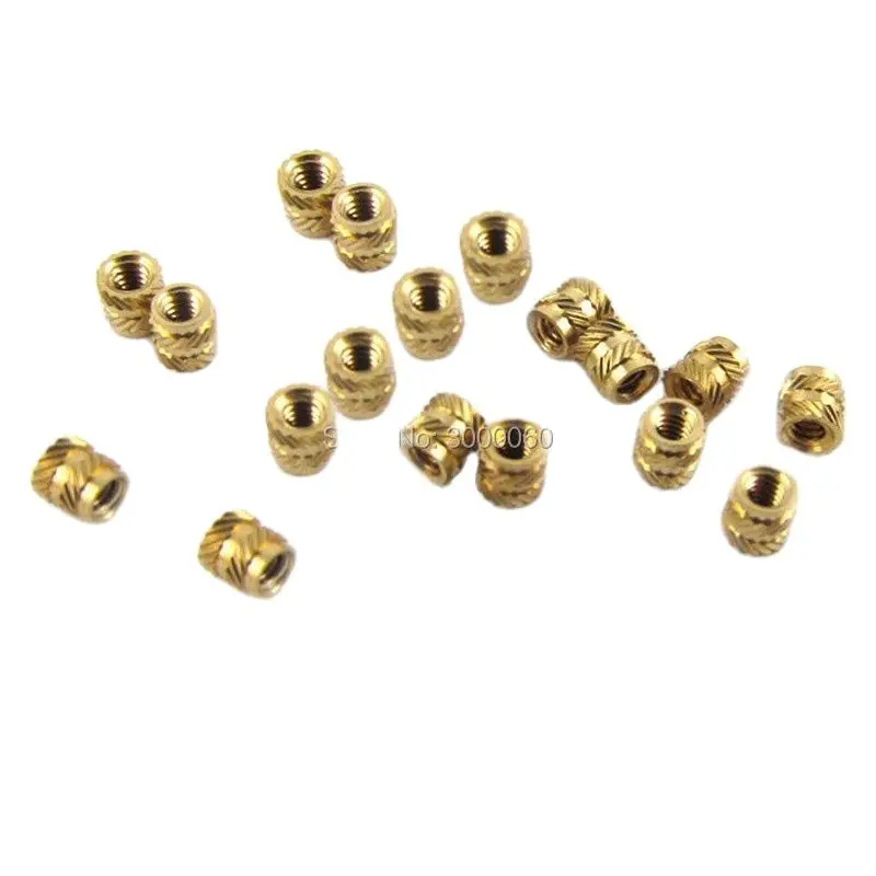 M1.4 M1.6 Small Injection Molding Round Knurled Brass Insert Nuts 500pcs/lot