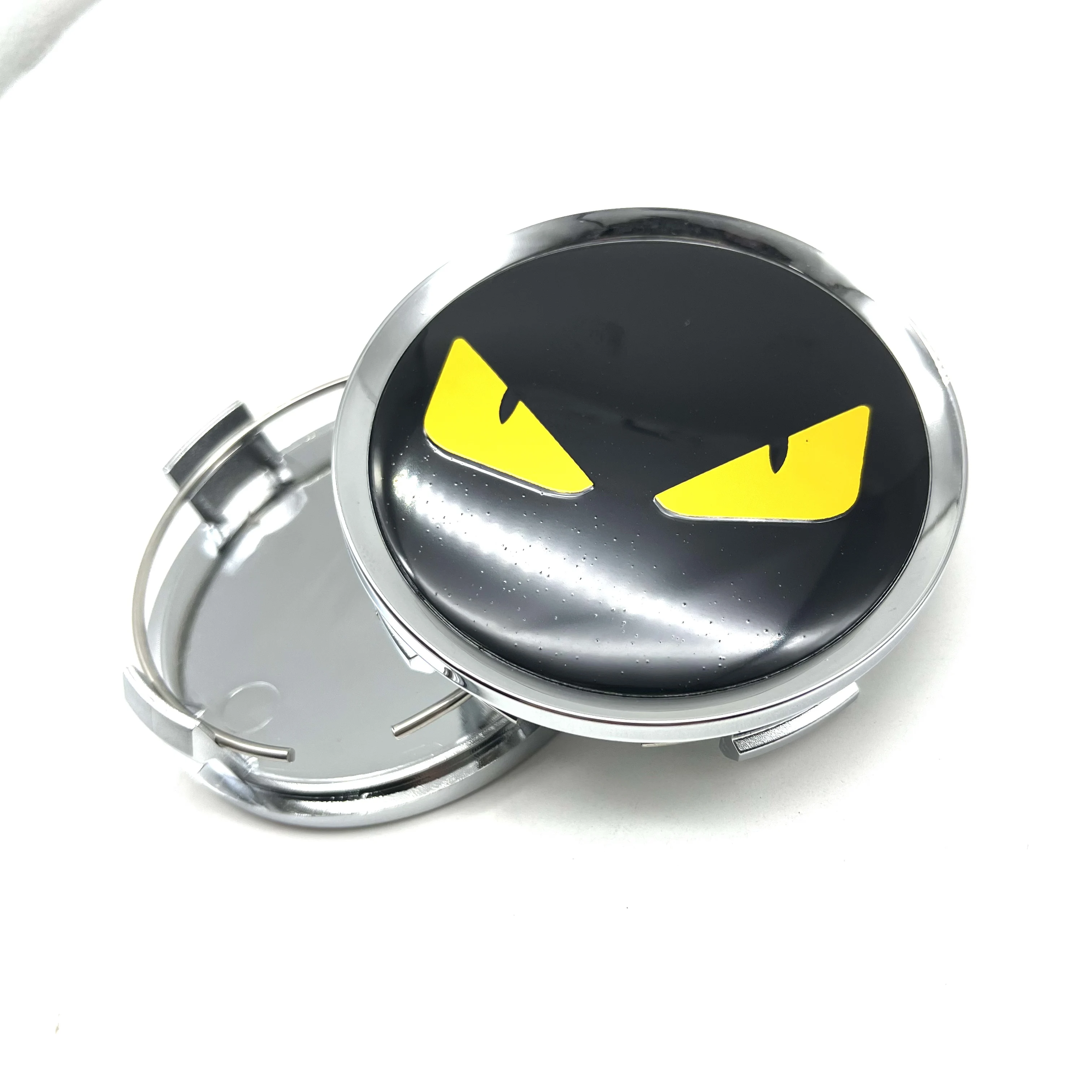 4Pcs Eyes 75mm Car Wheel Center Cap ABS Rims Cover Hubcap For 65mm 3D Eyes Racing Badge Emblem Sticker Styling Auto Accessoriem