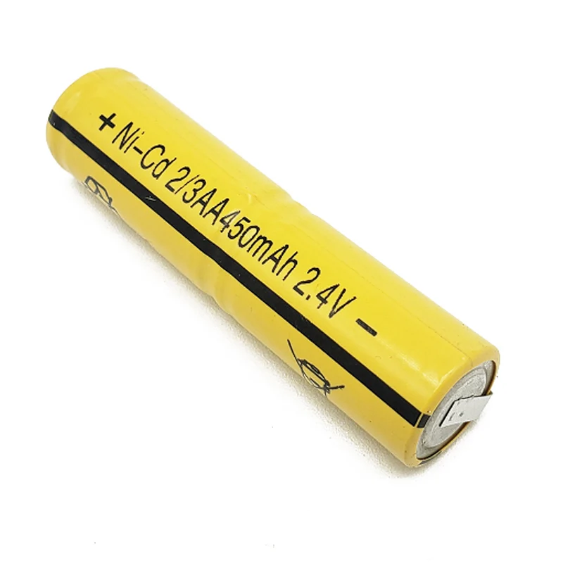 2pce/lot Ni-Cd 2/3AA 450mAh 2.4V battery pack HS9216308 for shaver, hair clipper, electric mosquito swatter battery