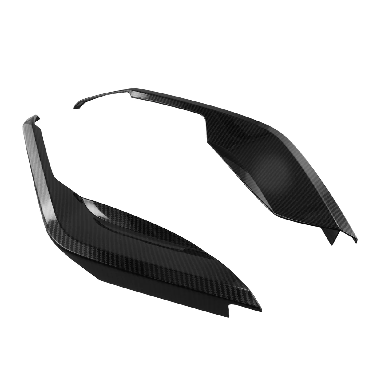 Carbon Fiber Color Car Front Bumper Side Splitter Spoiler Decor Cover Trim for BYD