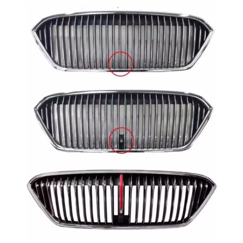 Grill for Hongqi H5 18-22 modified Hood light grill light Car Front Bumper Grill Mask Radiator Car Accessories