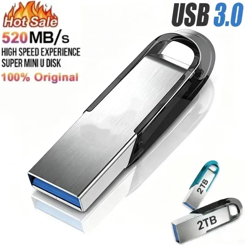 High Speed Pendrive USB Flash Drive Metal U Disk 2TB Type-C Memory Stick 512GB Waterproof Storage PC Phone Data Transfer