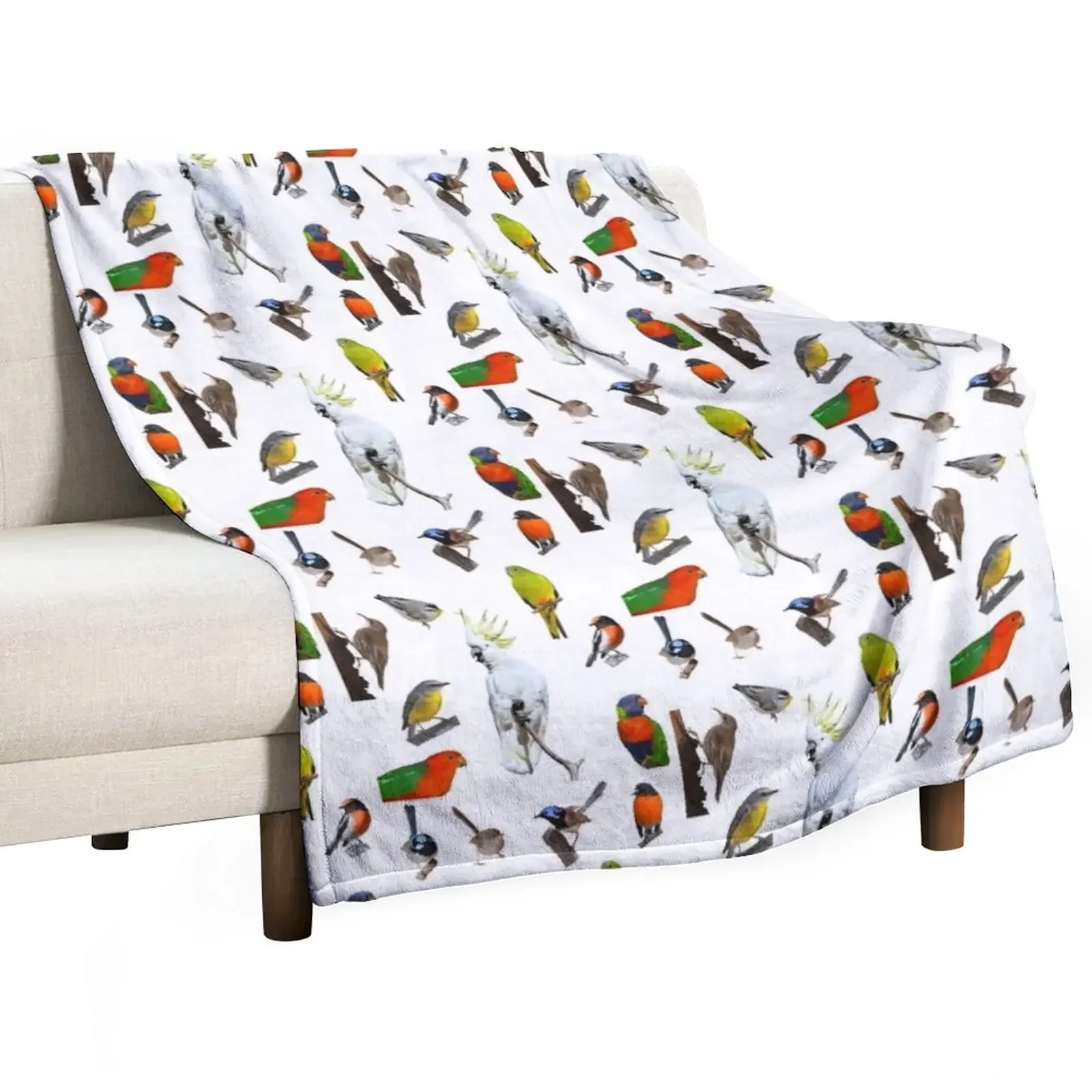 

Australian Woodland Birds Throw Blanket manga blankets ands Soft Big Blankets