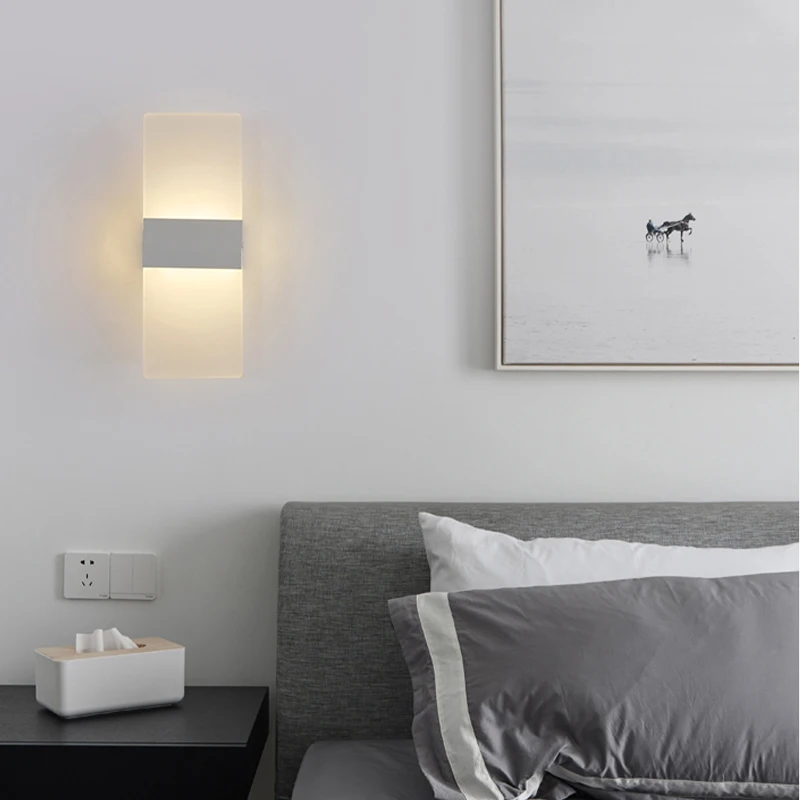 MARPOU Led Wall Lamp for bedroom Lamps AC 90-265V Warm White Cold White Indoor Lighting Wall Lights for living room Decoration