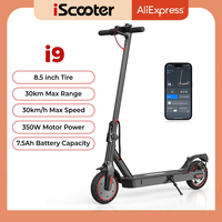 iScooter i9 350W Electric Scooter 7.5Ah 30km/h Electric Kick Scooter 8.5 inch Tire Adult Scooters 30km Long Range EU Warehouse