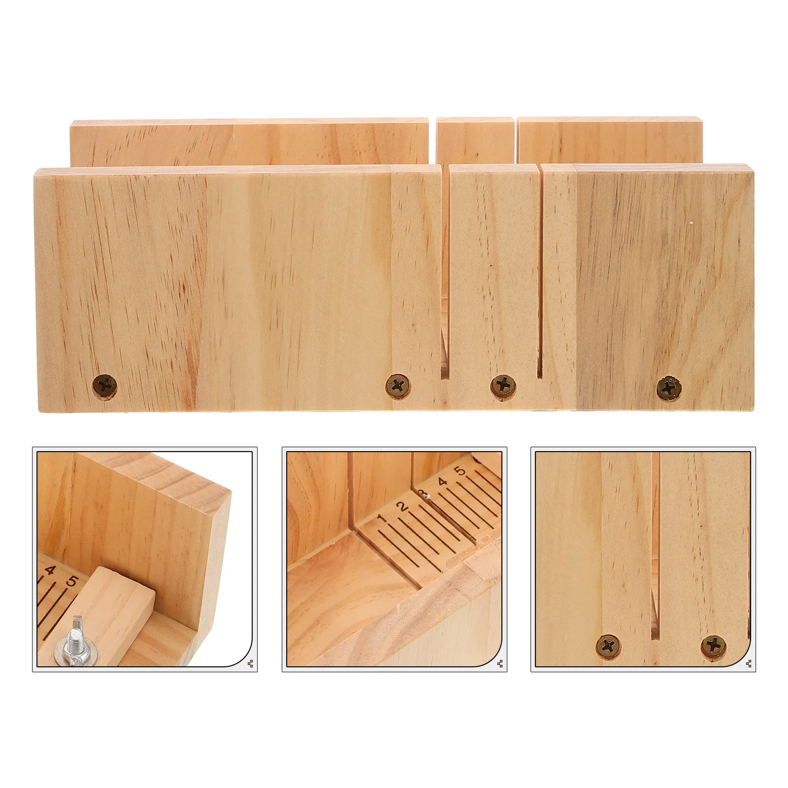 

Деревянная форма-резак для мыла с двойными прорезями, многофункциональная подставка для резки для изготовления мыла ручной работы, шоколада, сахарных кубиков