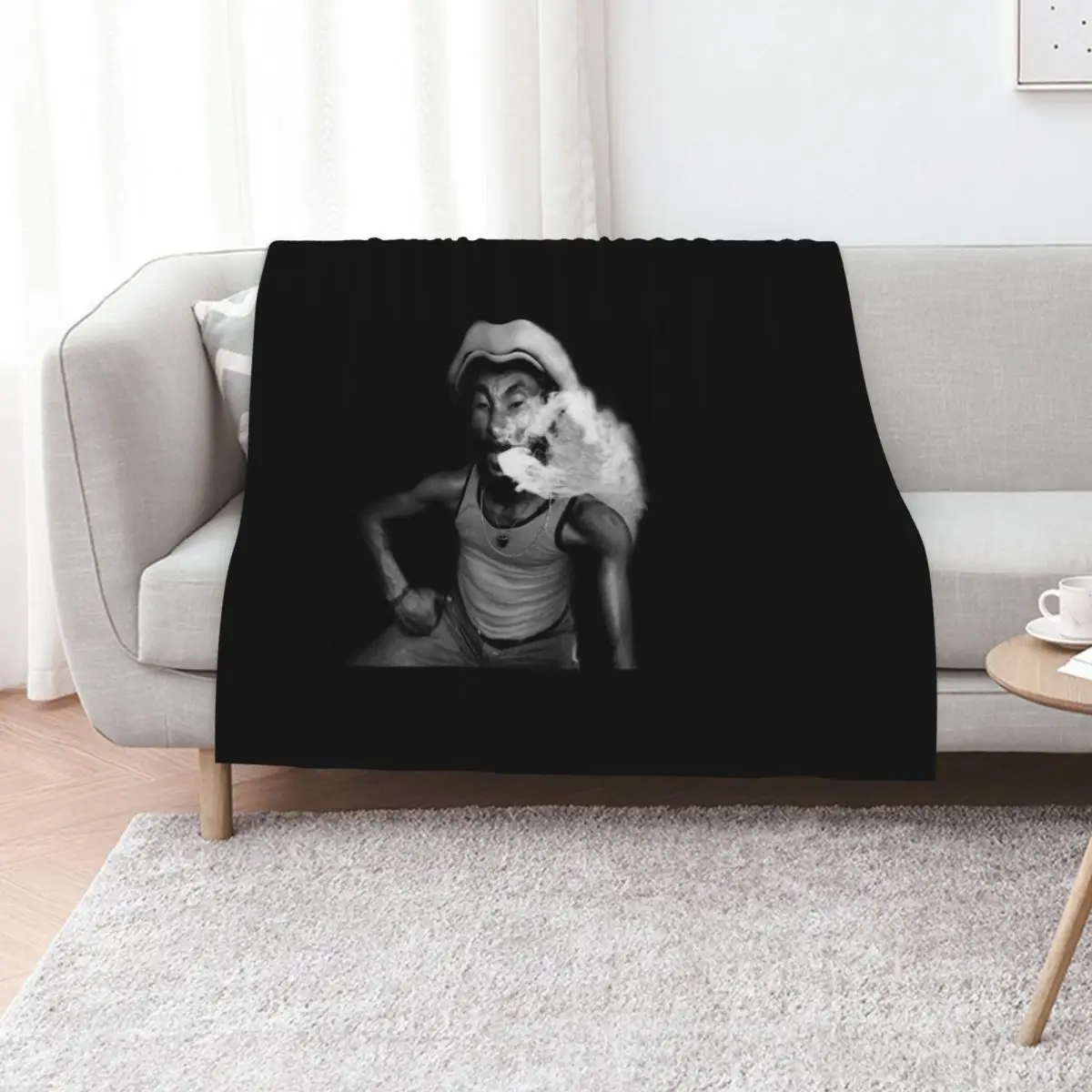 

Lee Scratch Perry T-Shirt Throw Blanket Moving Blankets Sofas Of Decoration decorative Extra Large Throw Blankets